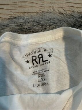 Ralph Lauren Double RL White mens tee Top